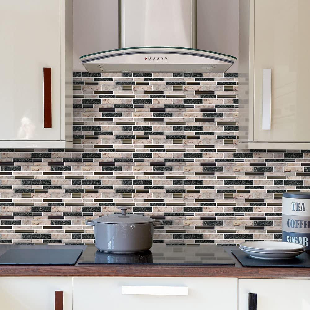 Blend Tiles Peel and Stick Tile Backsplash - Sandstone Look