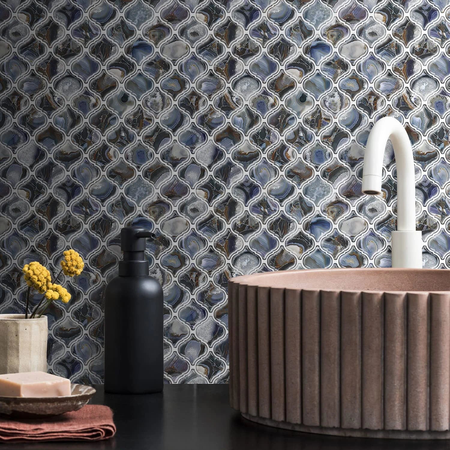 Arabesque - Faux Blue Agate