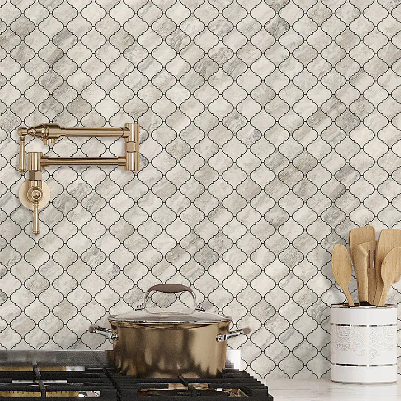 Arabesque Peel and Stick Tiles - Beige