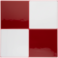 Retro Red & White Checkerboard Peel and Stick Wall Tile