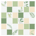 3D Botanical Style Mosaic Peel and Stick Wall Vinyl Tile