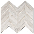 Herringbone Wall Tiles - Beige Mixed Metal Gold