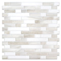 Linear Blend Backsplash - Beige & White