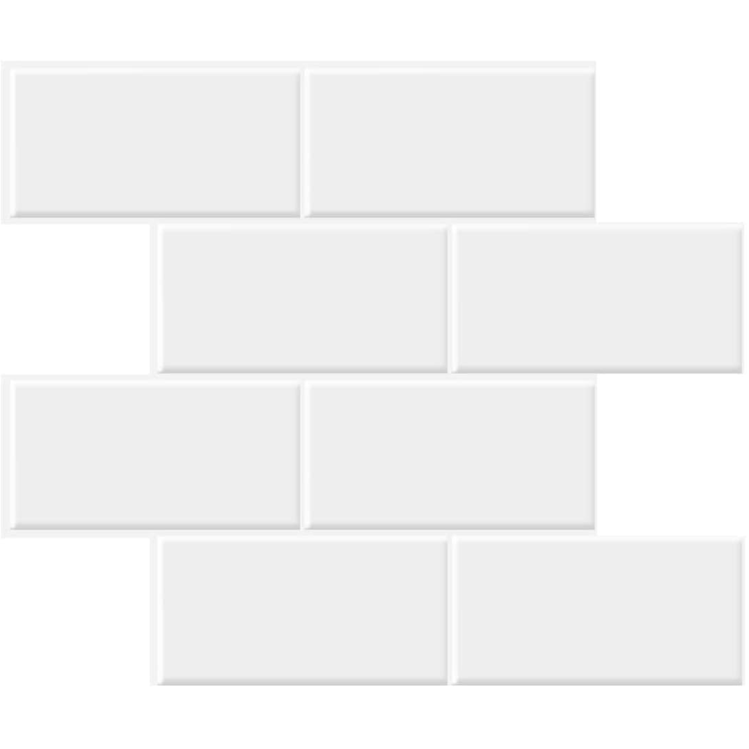 Subway Tile Peel and Stick Backsplash - Pure White