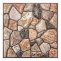 3D Reddish and Brown Stone Peel and Stick Wall Tile