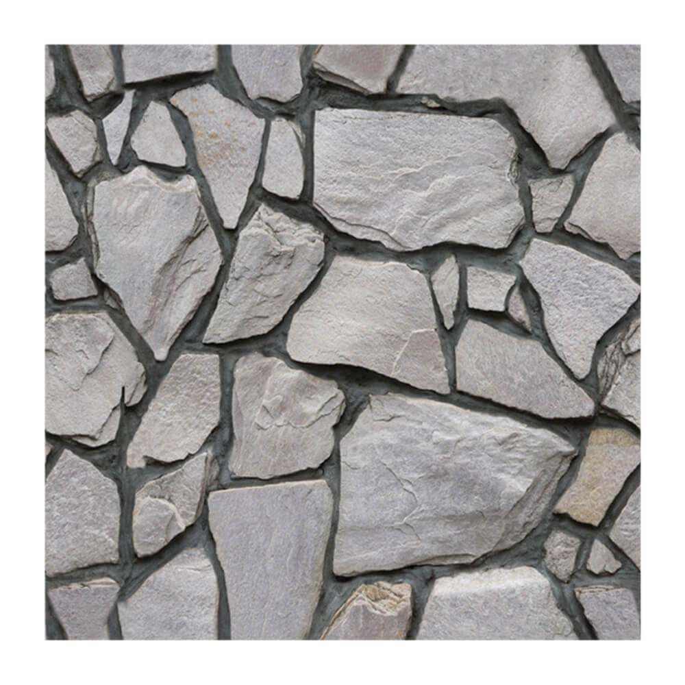 3D Vintage Gray Stone Peel and Stick Wall Tile
