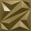 Flower Textured 3D PVC Wall Panels - Gold