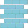 Subway Tiles Peel and Stick Thicker Design - Blue