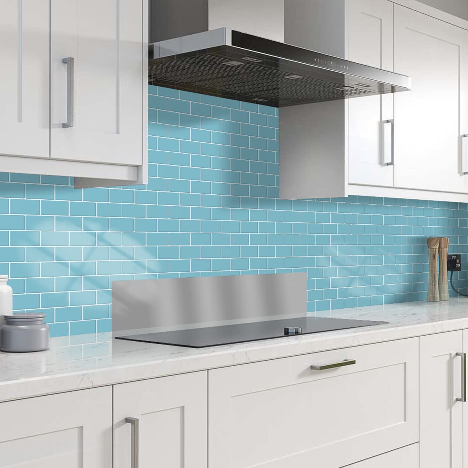 Subway Tiles Peel and Stick Thicker Design - Blue