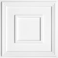 Coffered Decorative PVC Ceiling Tile - White