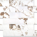2''x4'' Subway Peel and Stick Tiles Sheeted - Belgium White Marble