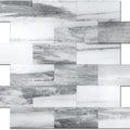 2''x4'' Subway Peel and Stick Tiles Sheeted - Marble Grey