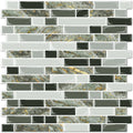 Linear Blend Backsplash - Mixed Green