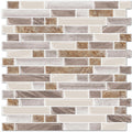 Linear Blend Backsplash - Beige & Brown
