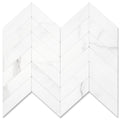 Herringbone Wall Tiles - Statuario White Marble