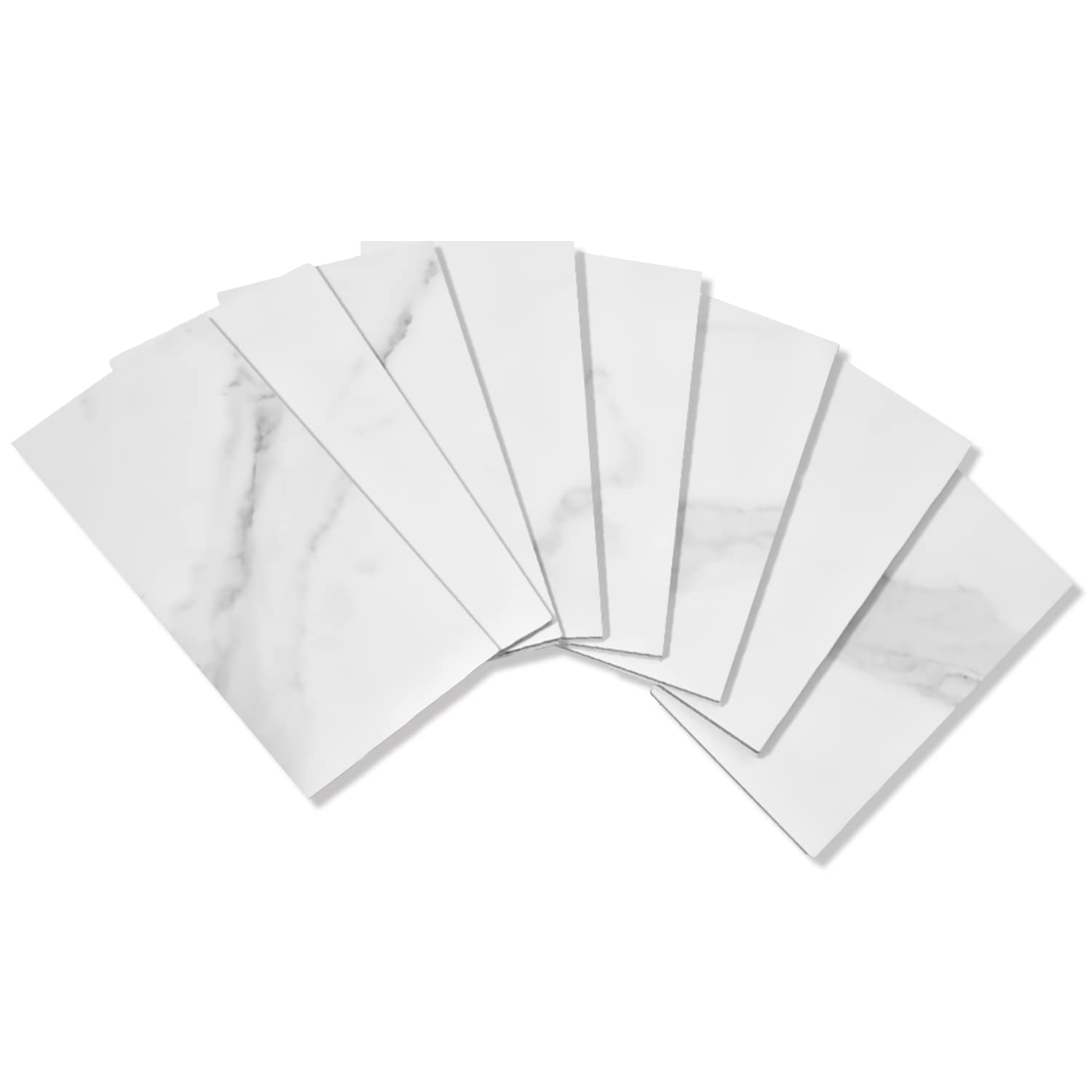 3''x6'' Subway Peel and Stick Tiles - Statuario White Marble