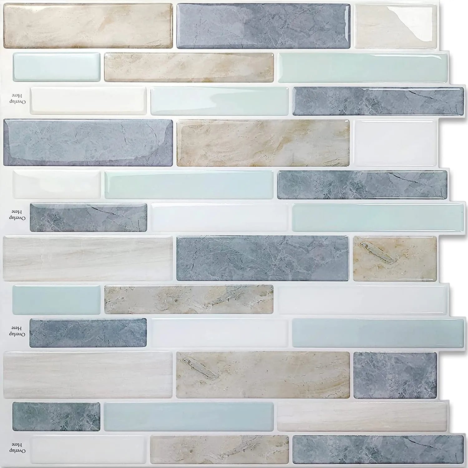BUYSTICKTILES Linear Blend - Light Blue